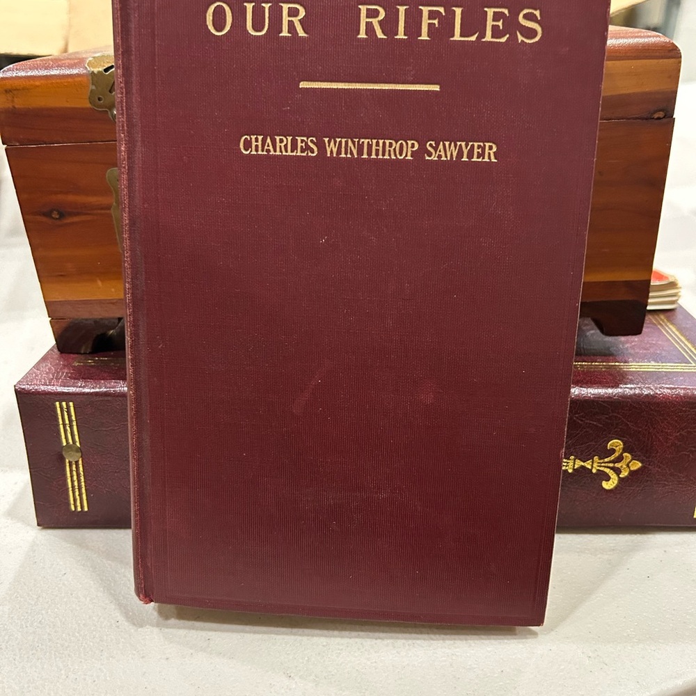 Vintage Red Book 'Our Rifles' by Charles Winthrop Sawyer